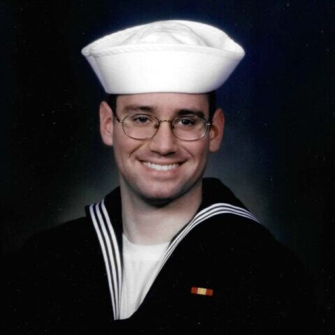 Brian Nathan's U.S. Navy service portrait